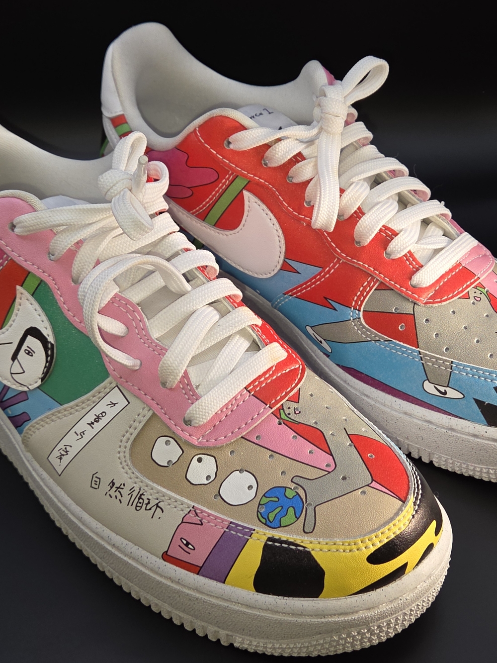 Nike Air Force 1 Low Flyleather Ruohan Wang CZ3990-900 Talla 9 Mens